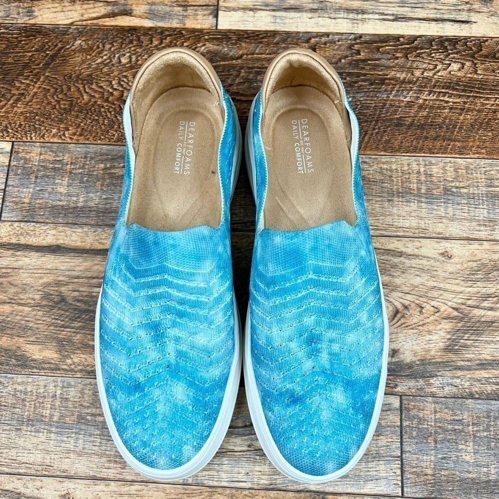 Blue Slip-On Women Shoes - Picture 5 of 8